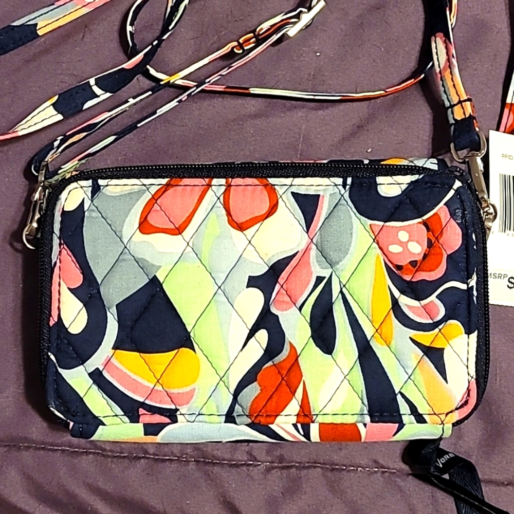 Vera bradley wristlet/crossbody purse